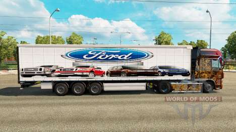 Pele Ford v2.0 cortina semi-reboque para Euro Truck Simulator 2
