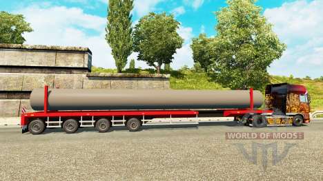 Semi-reboque com uma carga de tubos de água para Euro Truck Simulator 2