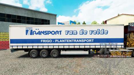 Pele de Transporte VdV em uma cortina semi-reboq para Euro Truck Simulator 2