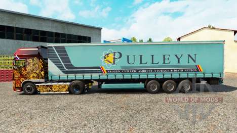 Pele Pulleyn em uma cortina semi-reboque para Euro Truck Simulator 2