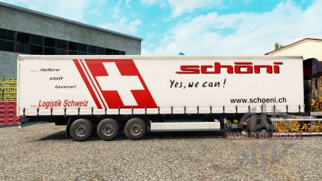 Pele Schoni em uma cortina semi-reboque para Euro Truck Simulator 2