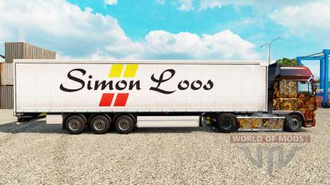 Simon Loos pele cortina semi-reboque para Euro Truck Simulator 2