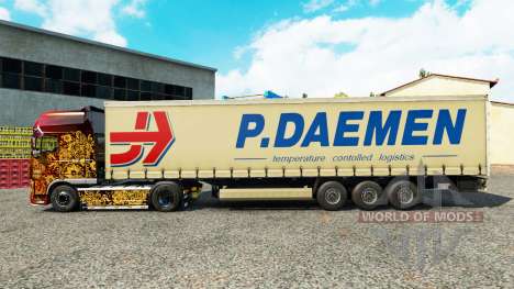 Pele P. Daemen, em uma cortina semi-reboque para Euro Truck Simulator 2