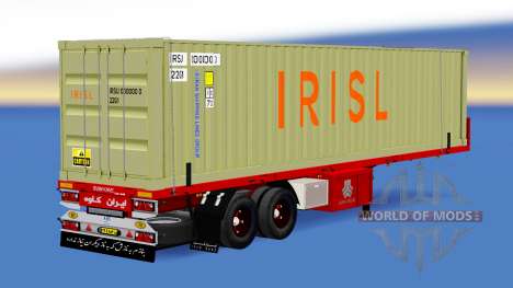 Semi-reboque-contêiner o caminhão Irisl para American Truck Simulator