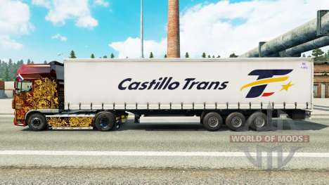 Pele Castillo Trans em uma cortina semi-reboque para Euro Truck Simulator 2