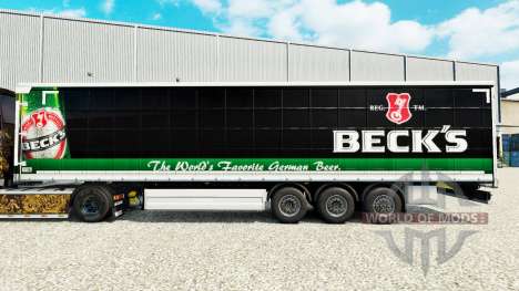 Pele Becks em uma cortina semi-reboque para Euro Truck Simulator 2