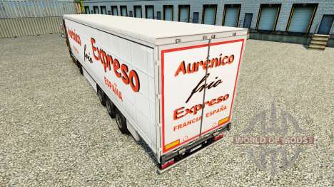 Pele Aurenico frio Expreso em uma cortina semi-r para Euro Truck Simulator 2