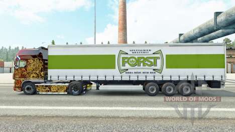 Pele Forst em uma cortina semi-reboque para Euro Truck Simulator 2