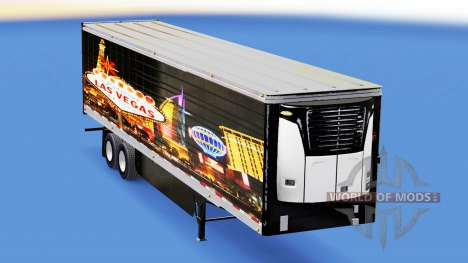 Pele Las Vegas para reefer semi-reboque para American Truck Simulator