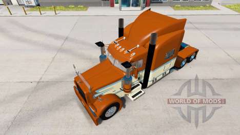 Cremosa pele do Ouro para o caminhão Peterbilt 3 para American Truck Simulator