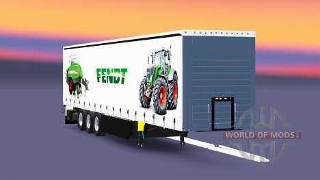 Cortina semi-reboque Schmitz Cargobull Fendt v2. para Euro Truck Simulator 2