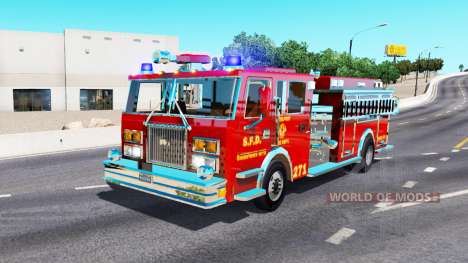 Caminhão de bombeiros para American Truck Simulator