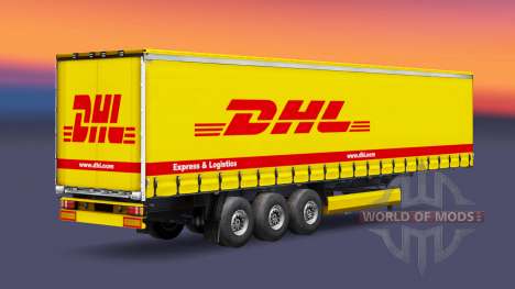 Pele DHL Express & Logística no trailer para Euro Truck Simulator 2