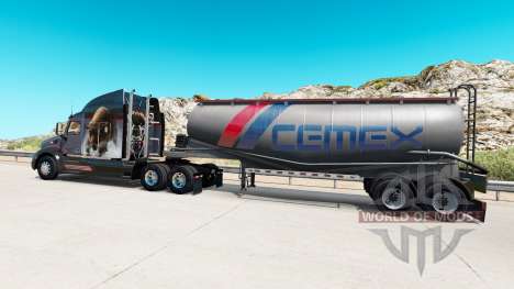 Pele Cemex semi-tanque de cimento para American Truck Simulator