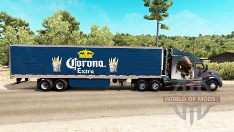 Corona Extra, a pele do reefer trailer para American Truck Simulator