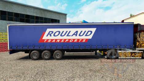 Pele Roulaud Transportes em uma cortina semi-reb para Euro Truck Simulator 2
