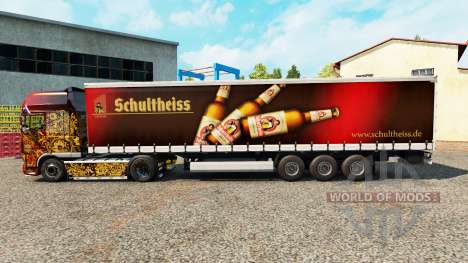 Pele Schultheiss em uma cortina semi-reboque para Euro Truck Simulator 2