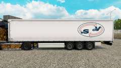 Pele De Vigas De Vries cortina semi-reboque para Euro Truck Simulator 2