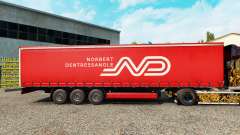 Norbert Dentressangle pele para cortina semi-reboque para Euro Truck Simulator 2