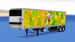 Pele 7up em refrigerada com semi-reboque para American Truck Simulator