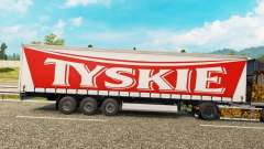 Pele Tyskie em uma cortina semi-reboque para Euro Truck Simulator 2