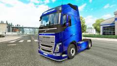 Fantástica a pele Azul para a Volvo caminhões para Euro Truck Simulator 2
