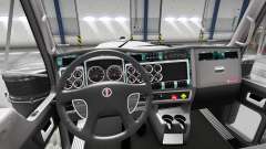 Interior em Madeira para Kenworth W900 para American Truck Simulator