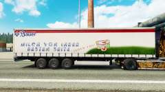 Pele Bauer em uma cortina semi-reboque para Euro Truck Simulator 2