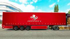 Cortina semi-reboque Ferrari para Euro Truck Simulator 2