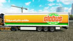Pele Globus cortina semi-reboque para Euro Truck Simulator 2