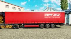 Pele Kwik Guardar na cortina semi-reboque para Euro Truck Simulator 2