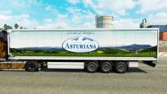 Pele Asturiana em uma cortina semi-reboque para Euro Truck Simulator 2