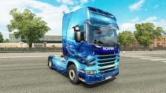 A luz Azul da pele para o caminhão Scania para Euro Truck Simulator 2