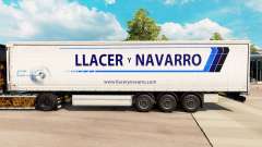 Pele Llacer y Navarro em uma cortina semi-reboque para Euro Truck Simulator 2