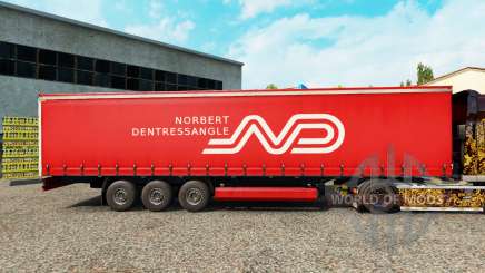 Norbert Dentressangle pele para cortina semi-reboque para Euro Truck Simulator 2