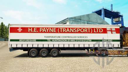 Pele E. H. Payne Transporte de semi-reboque cortina para Euro Truck Simulator 2