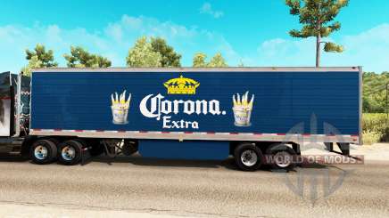 Corona Extra, a pele do reefer trailer para American Truck Simulator