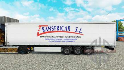 Pele Transfricar S. L. cortina semi-reboque para Euro Truck Simulator 2