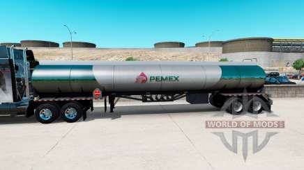 Pele v2 Pemex de combustível, semi-tanque para American Truck Simulator