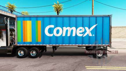 Pele Comex em um all-metal trailer para American Truck Simulator