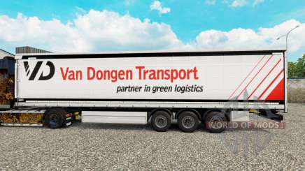 Pele Van Dongen de Transporte de semi-reboque cortina para Euro Truck Simulator 2