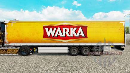 Pele Warka cortina semi-reboque para Euro Truck Simulator 2