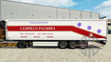 Pele Campillo Palmera em uma cortina semi-reboque para Euro Truck Simulator 2