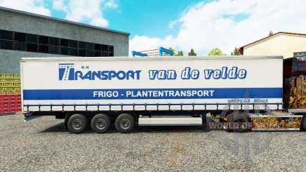 Pele de Transporte VdV em uma cortina semi-reboque para Euro Truck Simulator 2