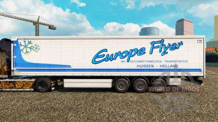 Pele Europa Folheto sobre uma cortina semi-reboque para Euro Truck Simulator 2