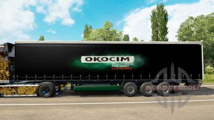 Pele Okocim em uma cortina semi-reboque para Euro Truck Simulator 2