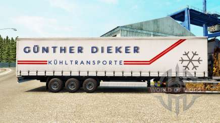 Pele Gunther Dieker em uma cortina semi-reboque para Euro Truck Simulator 2