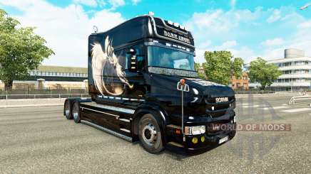 Anjo negro de pele para a Scania T caminhão para Euro Truck Simulator 2