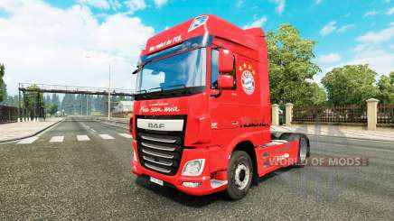 O FC Bayern de Munique para a pele do caminhão DAF para Euro Truck Simulator 2