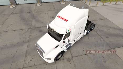 Estafeta de pele para o caminhão Peterbilt 579 para American Truck Simulator